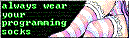 tigh highs image with text always wear your programming socks gay ass picture